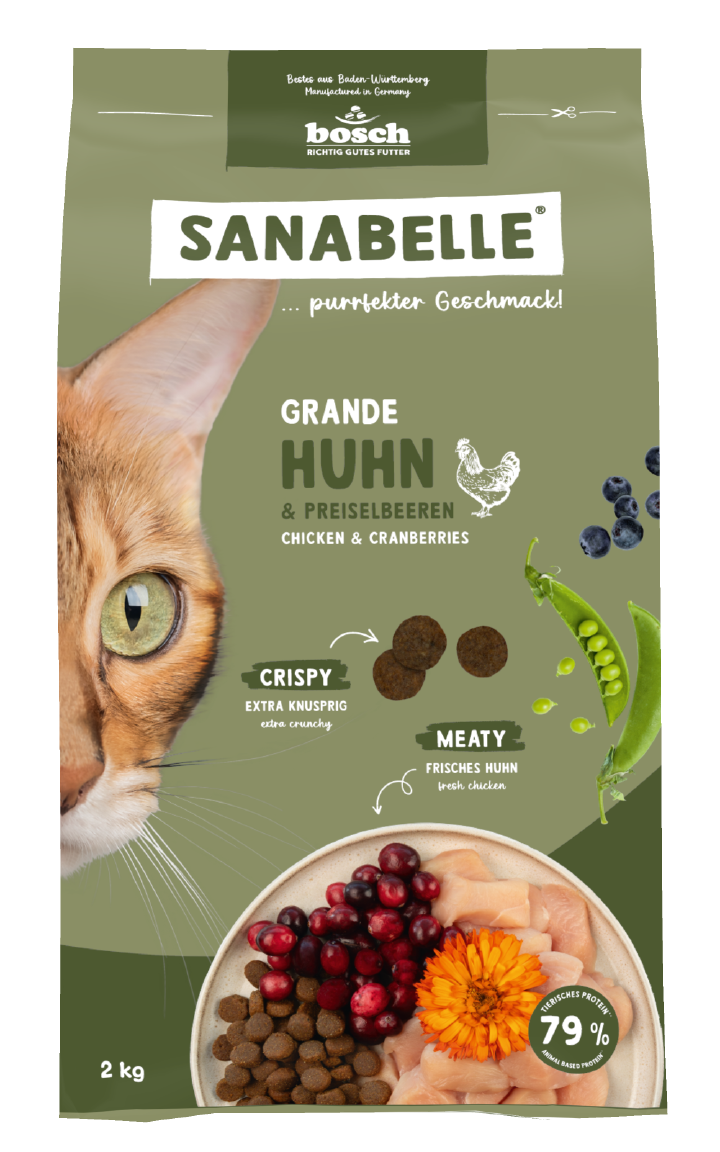 Sanabelle Katzen-Trockenfutter Grande Huhn